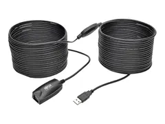 Eaton Tripp Lite Series 15M USB 2.0 Hi-Speed Active Extension Repeater Cable USB-A M/F 49 ft. USB-forlengelseskabel - USB (hann) til USB (hunn) - USB 2.0 - 15 m - aktiv - svart