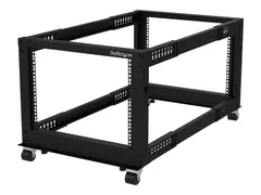 STARTECH.COM 19inch 8U Open Frame Rack - 4 Post - 22-40in. Adjustable Depth -