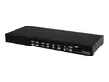 StarTech.com 8-Port USB KVM Swith with OSD TAA Compliant - 1U Rack Mountable VGA KVM Switch (SV831DUSBU) - KVM-svitsj - 8 porter