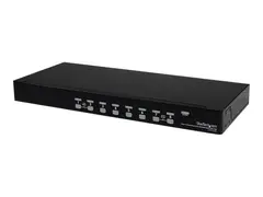 StarTech.com 8-Port USB KVM Swith with OSD TAA Compliant - 1U Rack Mountable VGA KVM Switch (SV831DUSBU) - KVM-svitsj - 8 porter