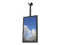 HI-ND Window - Monteringssett (hylster) - for LCD-skjerm portrett - svart - skjermstørrelse: 55" - takmonterbar - for LG 55XS2E, 55XS4J; Samsung OM55N-S