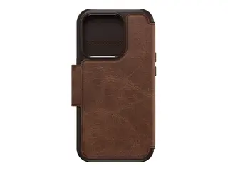 OtterBox Strada Series Folio - Lommebok for mobiltelefon MagSafe-samsvar - lær - espresso (brown) - for Apple iPhone 15 Pro