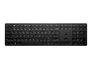 HP 455 - Tastatur - programmerbar trådløs - 2.4 GHz - Pan Nordic - svart