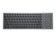 Dell KB740 - Tastatur - compact, multi device trådløs - 2.4 GHz, Bluetooth 5.0 - QWERTY - Pan Nordic - titangrå - med 3-års Next Business Day Advanced Exchange Service