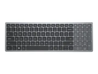 Dell KB740 - Tastatur - compact, multi device trådløs - 2.4 GHz, Bluetooth 5.0 - QWERTY - Pan Nordic - titangrå - med 3-års Next Business Day Advanced Exchange Service