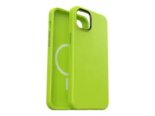 OtterBox Symmetry Series+ - Baksidedeksel for mobiltelefon antimikrobielt - MagSafe-samsvar - polykarbonat, syntetisk gummi - lime all yours (grønn) - for Apple iPhone 14 Plus