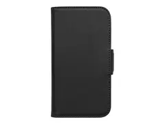 KEY Nordfjord - Lommebok for mobiltelefon kunstl&#230;r - svart - 6.1&quot; - for Apple iPhone 14 Pro (6.1 tommer)