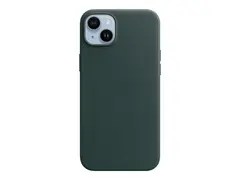 Apple - Baksidedeksel for mobiltelefon - MagSafe-samsvar lær - skoggrønn - for iPhone 14 Plus