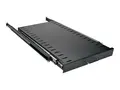 Eaton Tripp Lite Series Rack Enclosure Cabinet Heavy Duty Sliding Shelf 200lb Capacity Rack-hylle - svart