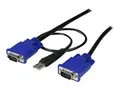 StarTech.com 10 ft Ultra Thin USB VGA 2-in-1 KVM Cable VGA KVM Cable - USB KVM Cable - KVM Switch Cable (SVECONUS10) - video- / USB-kabel - 3.05 m