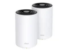 TP-Link Deco PX50 V1 - Wi-Fi-system (2 rutere) - inntil 4500 kvadratfot - maske 1GbE, G.hn - Wi-Fi 6 - Dobbeltb&#229;nd