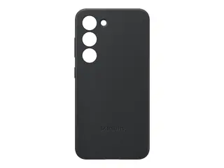 Samsung EF-VS911 - Baksidedeksel for mobiltelefon ekte skinn - svart - for Galaxy S23