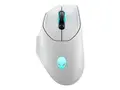 Alienware AW620M - Mus - h&#248;yrehendt - optisk 7 knapper - kablet, tr&#229;dl&#248;s - USB, 2.4 GHz - m&#229;nelys - l&#248;svekt - boks