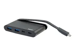 Legrand - Hub - 2 x SuperSpeed USB 3.0 + 1 x USB-C + 1 x USB-C (strømlevering) stasjonær