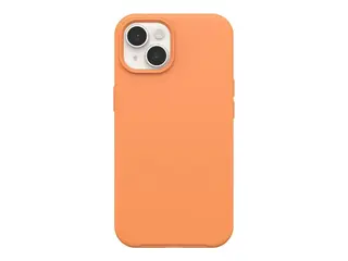 OtterBox Symmetry Series - Baksidedeksel for mobiltelefon MagSafe-samsvar - polykarbonat, syntetisk gummi - sunstone (orange) - for Apple iPhone 15 Pro