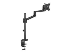 Neomounts DS60-425BL1 - Monteringssett (skrivebordsklemmemontering, skrivebordsmalje, VESA-adapterplate, skjermarm) helbevegelses justerbar arm - for LCD-skjerm - st&#229;l - svart - skjermst&#248;rrelse: 17&quot;-27&quot;