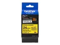 Brother TZe-S651 - Ekstra sterk adhesiv - svart p&#229; gult Rull (2,4 cm x 8 m) 1 kassett(er) laminert teip - for Brother PT-D600, P750, P950; P-Touch PT-3600, D600, D800, E550, E800, P750, P900, P950