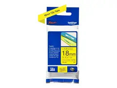 Brother TZe-641 - Standardklebemiddel - svart på gult Rull (1,8 cm x 8 m) 1 kassett(er) laminert teip - for Brother PT-D600; P-Touch PT-1880, D450, E550, E800, P900, P950; P-Touch Cube Plus PT-P710