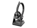 Poly Savi 7320-M Office - 7300 Office Series hodesett - on-ear - DECT - tr&#229;dl&#248;s - svart - Certified for Microsoft Teams