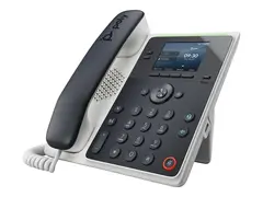 Poly Edge E100 - VoIP-telefon med anrops-ID/samtale venter treveis anropskapasitet - SIP, SDP - midnattsbl&#229;, hvit