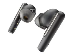 Poly Voyager Free 60 UC M - True wireless-hodetelefoner med mikrofon i øret - Bluetooth - aktiv støydemping - USB-A via Bluetooth-adapter - karbon sort - Certified for Microsoft Teams