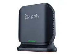 Poly Rove B2 - Tr&#229;dl&#248;s telefonbasestasjon / VoIP telefonbasestasjon med anrops-ID/samtale venter DECT - treveis anropskapasitet - SIP, SIP v2, SIP over TLS, SIP over UDP, SIP over TCP, SDP, RTCP, RTP - svart