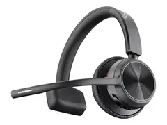 Poly Voyager 4310 - Voyager 4300 UC series hodesett - on-ear - Bluetooth - trådløs, kablet - svart - Zoom Certified