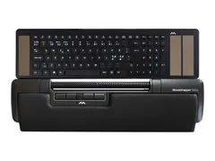 Mousetrapper Delta Extended - Sentral pekeenhet ergonomisk - 7 knapper - kablet - USB - svart - med Mousetrapper Type Keyboard
