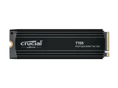 Crucial T705 - SSD - kryptert - 1 TB intern - M.2 2280 - PCI Express 5.0 (NVMe) - TCG Opal Encryption 2.01 - integrert kjøle