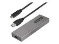 STARTECH.COM USB-C 10Gbps to M.2 NVMe or M.2 SATA SSD Enclosure Tool-free M.2