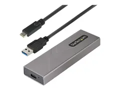 STARTECH.COM USB-C 10Gbps to M.2 NVMe or M.2 SATA SSD Enclosure Tool-free M.2