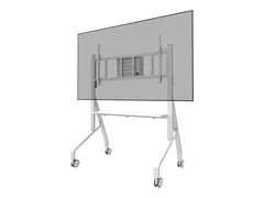 Neomounts FL50-575WH1 - Vogn - solid - for displaystativ gulvstativ - l&#229;sbar - st&#229;l - hvit - skjermst&#248;rrelse: 65&quot;-110&quot;