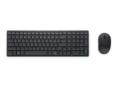 Dell Pro Compact Silent Keyboard and Mouse KM555 - Tastatur- og mussett - tr&#229;dl&#248;s - 2.4 GHz, Bluetooth 5.1 - QWERTY - Pan Nordic - svart - med 3 &#229;rs Advanced Exchange Service