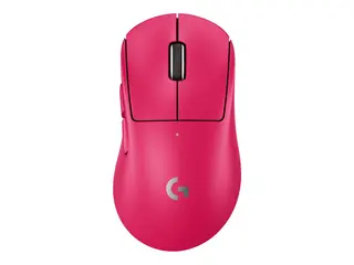 Logitech G PRO X SUPERLIGHT 2 DEX - Mus - ergonomisk gaming - h&#248;yrehendt - optisk - 5 knapper - tr&#229;dl&#248;s, kablet - 2.4 GHz, USB - rosa