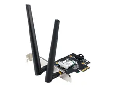 ASUS PCE-BE6500 - Nettverksadapter - PCIe Wi-Fi 7, Wi-Fi 5, Wi-Fi 6, Bluetooth