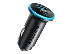 Anker 323 - Bilstr&#248;madapter - 52.5 watt - 3 A IQ 3.0, Fast Charge - 2 utgangskontakter (USB, 24 pin USB-C) - svart