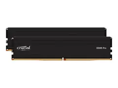 Crucial - DDR5 - sett - 48 GB: 2 x 24 GB DIMM 288-pin - 5600 MHz / PC5-44800 - CL46 - 1.1 V - ikke-bufret - on-die ECC - svart