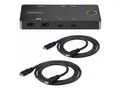 STARTECH.COM 2-Port USB-C KVM Switch Single-4K 60Hz HDMI Monitor Dual-100W P