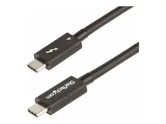 STARTECH.COM 1.6ft/50cm Thunderbolt 4 Cable 40Gbps 100W PD 4K/8K Video Intel-