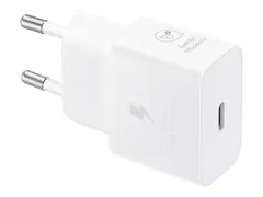 Samsung EP-T2510N - Strømadapter 25 watt - 3 A - PD 3.0, SFC, PD/PPS (24 pin USB-C) - på kabel: USB-C - hvit