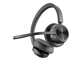 Poly Voyager 4320 - Hodesett - on-ear Bluetooth - trådløs - svart - Zoom Certified, Certified for Microsoft Teams