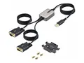 STARTECH.COM 13ft/4m 2-Port USB to Serial Adapter Cable COM Retention FTDI