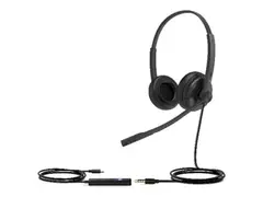 Yealink UH34 SE Dual - Hodesett - on-ear kablet - USB - svart - Certified for Microsoft Teams