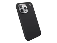 Speck Presidio 2 Pro - Baksidedeksel for mobiltelefon med MagSafe - MagSafe-samsvar - svart/svart/hvit - for Apple iPhone 13 Pro