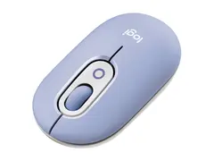 Logitech POP - Mus - tilpassbar emoji - optisk 4 knapper - tr&#229;dl&#248;s - Bluetooth 5.1 LE - lilla