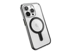Speck Presidio Perfect-Clear - Baksidedeksel for mobiltelefon MagSafe-samsvar - plastikk, hard polykarbonat, bl&#248;t termoplastpolyuretan (TPU) - blank - for Apple iPhone 15 Plus