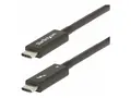 StarTech.com 6ft (2m) Active Thunderbolt 4 Cable, 40Gbps, 100W PD, 4K/8K, Intel Certified, Compatible w/Thunderbolt 3/USB 3.2/DisplayPort (A40G2MB-TB4-CABLE) USB type C-kabel - 24 pin USB-C til 24 pin USB-C - 2 m