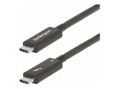 StarTech.com 6ft (2m) Active Thunderbolt 4 Cable, 40Gbps, 100W PD, 4K/8K, Intel Certified, Compatible w/Thunderbolt 3/USB 3.2/DisplayPort (A40G2MB-TB4-CABLE) USB type C-kabel - 24 pin USB-C til 24 pin USB-C - 2 m