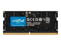 Crucial - DDR5 - modul - 24 GB SO DIMM 262-pin - 5600 MHz / PC5-44800 - CL46 - 1.1 V - on-die ECC - svart