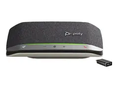 Poly Sync 20+ - Smart h&#248;yttalertelefon - Bluetooth kablet, tr&#229;dl&#248;s - USB-C via Bluetooth-adapter - s&#248;lv